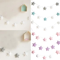 nordic 5pcs cute stars hanging decorations ornaments banner bunting party kid bed room home decor