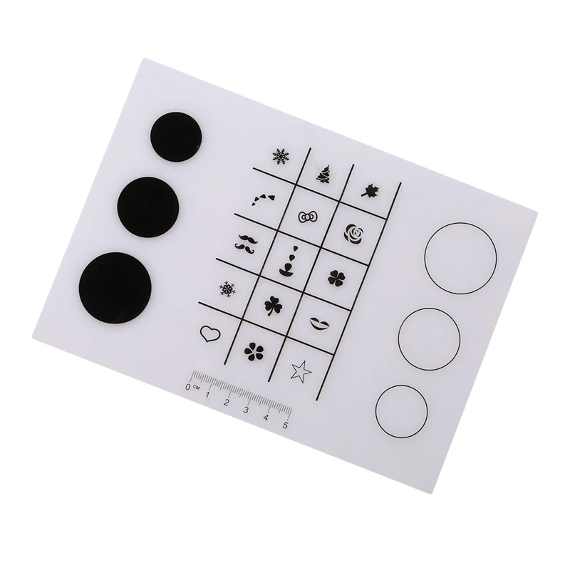 

1Pc Silicone Pad Portable Fingernails Mat Stamping Nail Practise Manicure Nail Art Tool