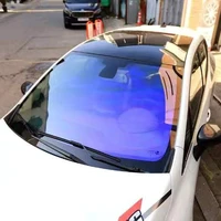 premium high thermal performance 2 0 mil chameleon blue aurora car window tint
