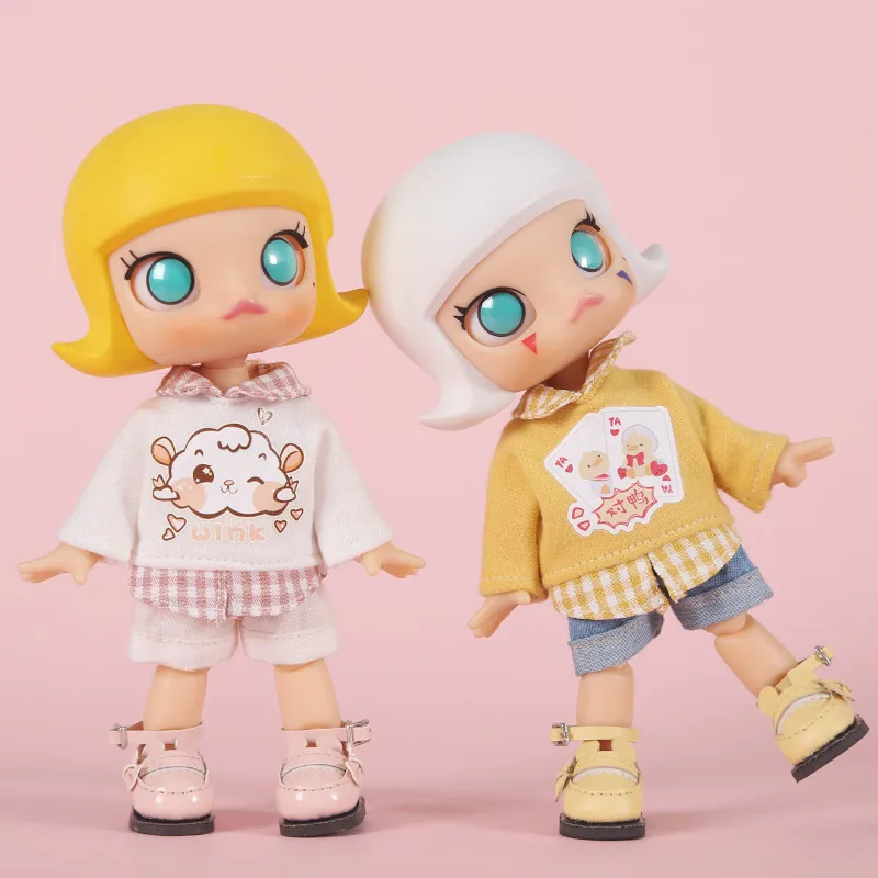 Одежда для куклы мультяшная Толстовка с длинным рукавом футболка/короткие брюки