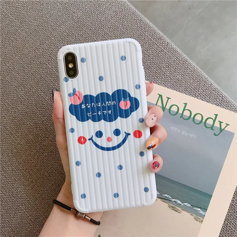 Suef мультяшный мягкий чехол из ТПУ с ручной росписью для iPhone 11 Pro Max 6 6s 7 8 Plus X Xr Xs