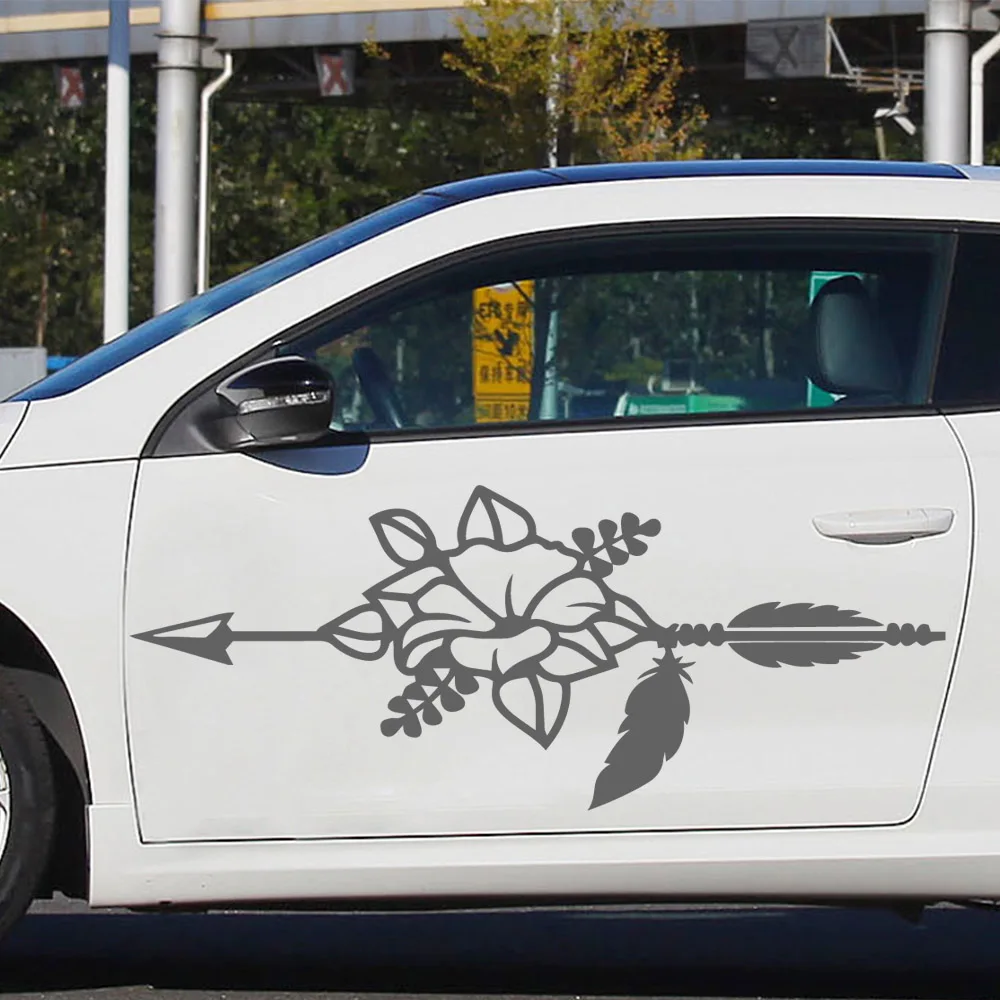 

Car Door Bunch of Flowers Car Wrap Funny Decal Car Window Decoration Vinyl Stickers Motorcycle Accessories
