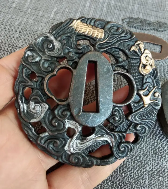 Кованые комплект фитинга аксессуары Цуба для палаш Меч Лезвие катаны сабля | Дом