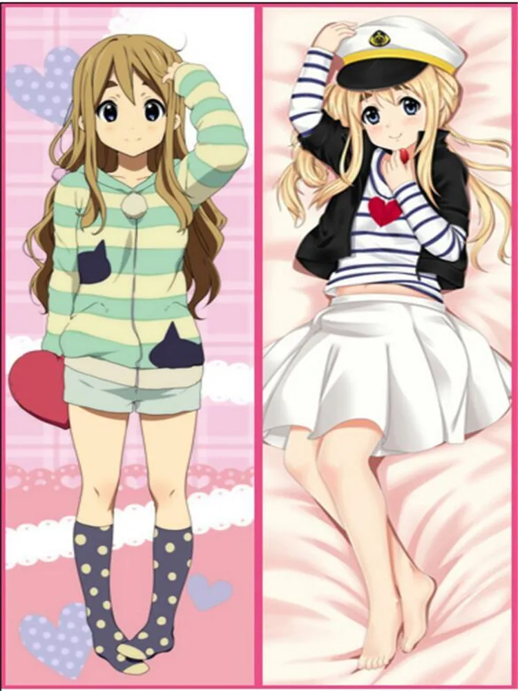 

2018-July Japan Anime K-ON! Characters Tainaka Ritsu Okuda Nao Hugging Body Pillow Cover Case Dakimakura Decorative Pillow Case