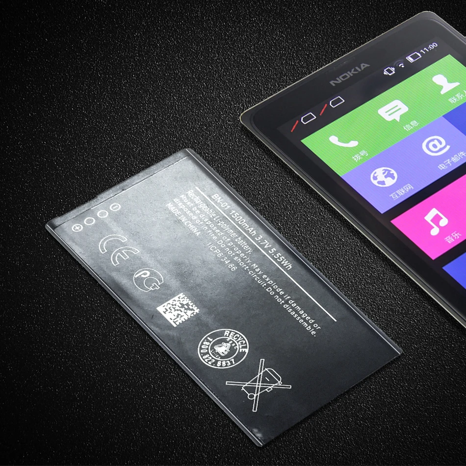 

Smart Phone Battery BN-01 1500mAh For Nokia X 1045 RM-980 Normy / X2 X+ Plus 1013 X2DS BN 01
