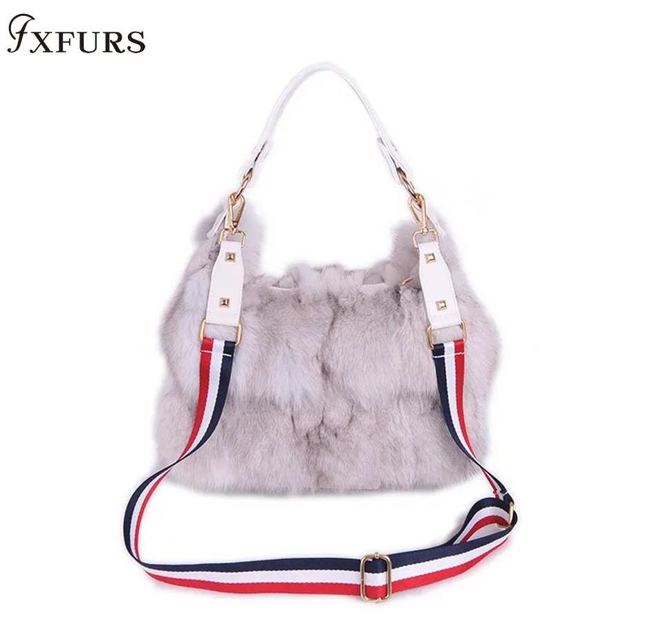 FXFURS, новинка, сумки из натурального лисьего меха, женские сумки через плечо на одно плечо, сумки через плечо из меха серебристой лисы, большие женские клатчи