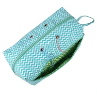 4 holes lightweight nylon mesh knitting yarn storage bag traveling crochet hook needles sewing tools wool thread storage case