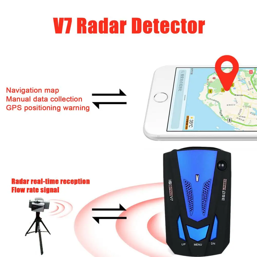 Радар-детектор 2 в 1 для России GPS антирадар светодиодный индикатор автомобиля