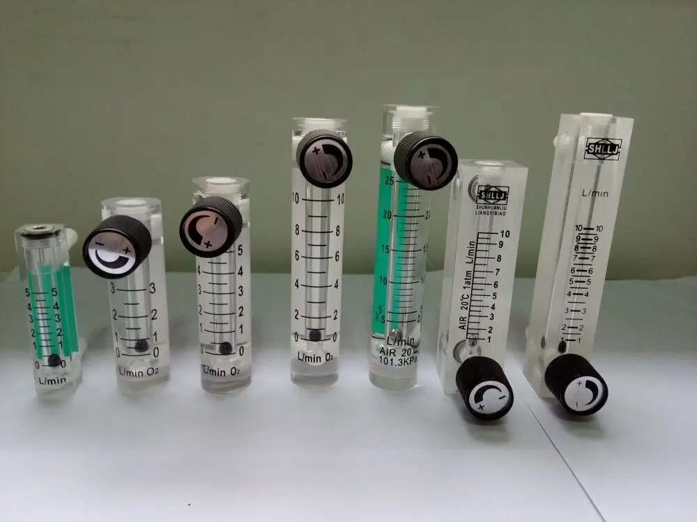 Min Medidor de Fluxo do Gás do Oxigênio do ar Sensor Medidor de Fluxo Caudalimetro Contador Indicador o2 Oxigen Medidor de Gás Interruptor do Dispositivo de Fluxo 10 25l Medidores de vazão