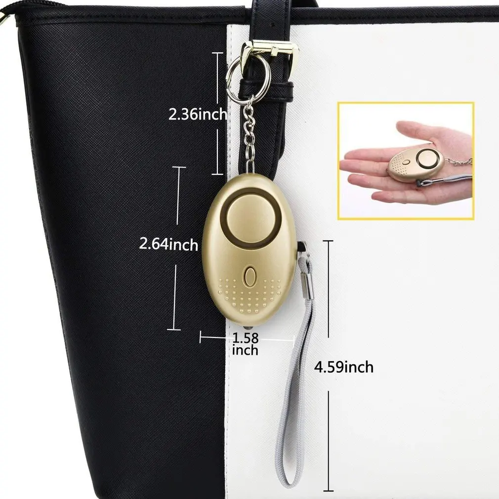 

Self Defense Alarm 140dB Security Protect Alert Scream Loud Emergency Alarm Keychain Personal Safety For Women Child Elder Girl