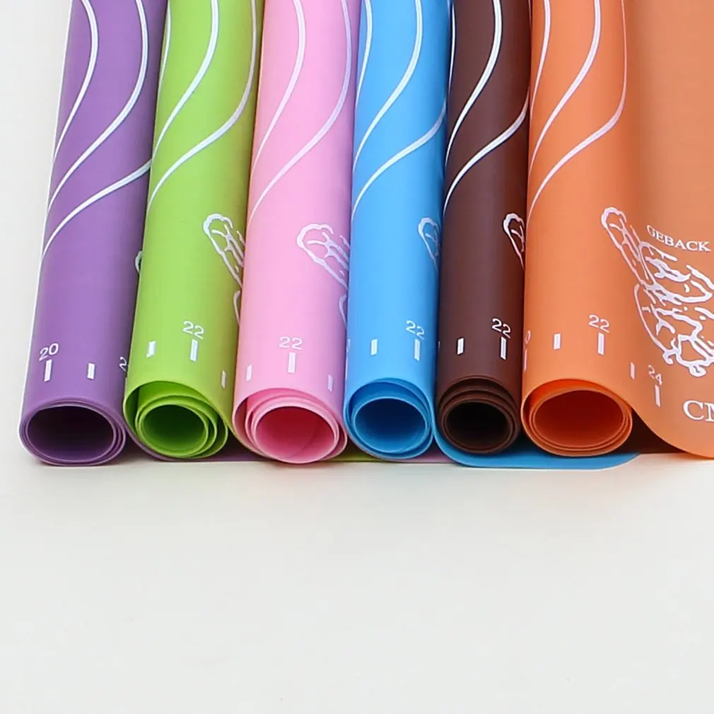 Nonstick Silicone Scale Baking Mat Oven Rolling Dough Pad Fondant Pastry Cooking Tools |