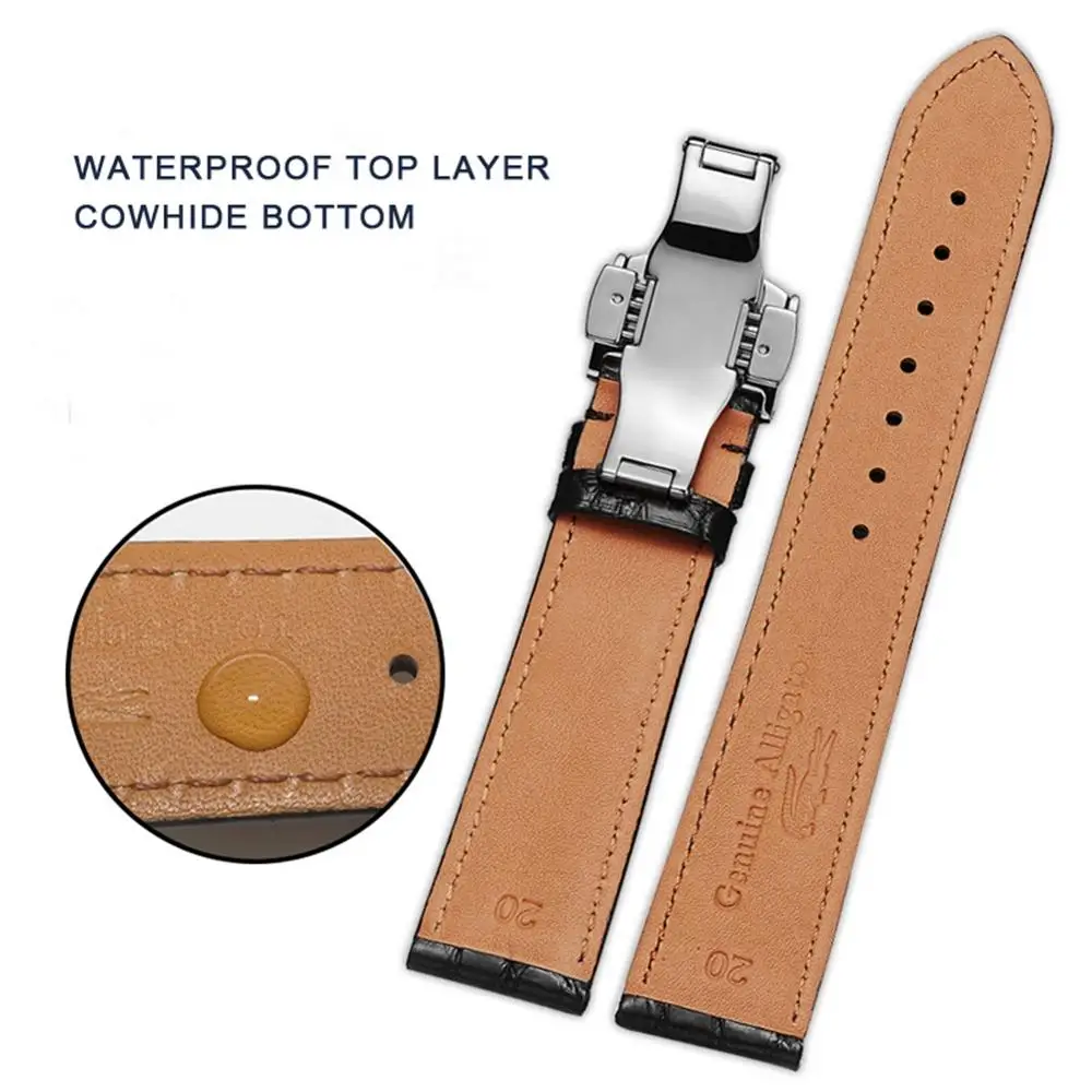 DOM ремешок для часов из натуральной крокодиловой кожи браслеты пояса часы