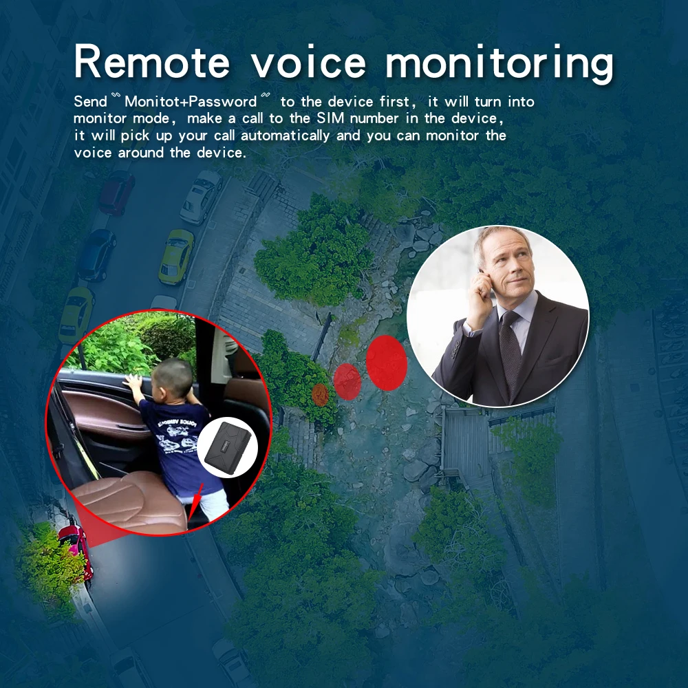 Автомобильный GPS-трекер водонепроницаемый сильный магнит 3G автомобильный 12-24 В