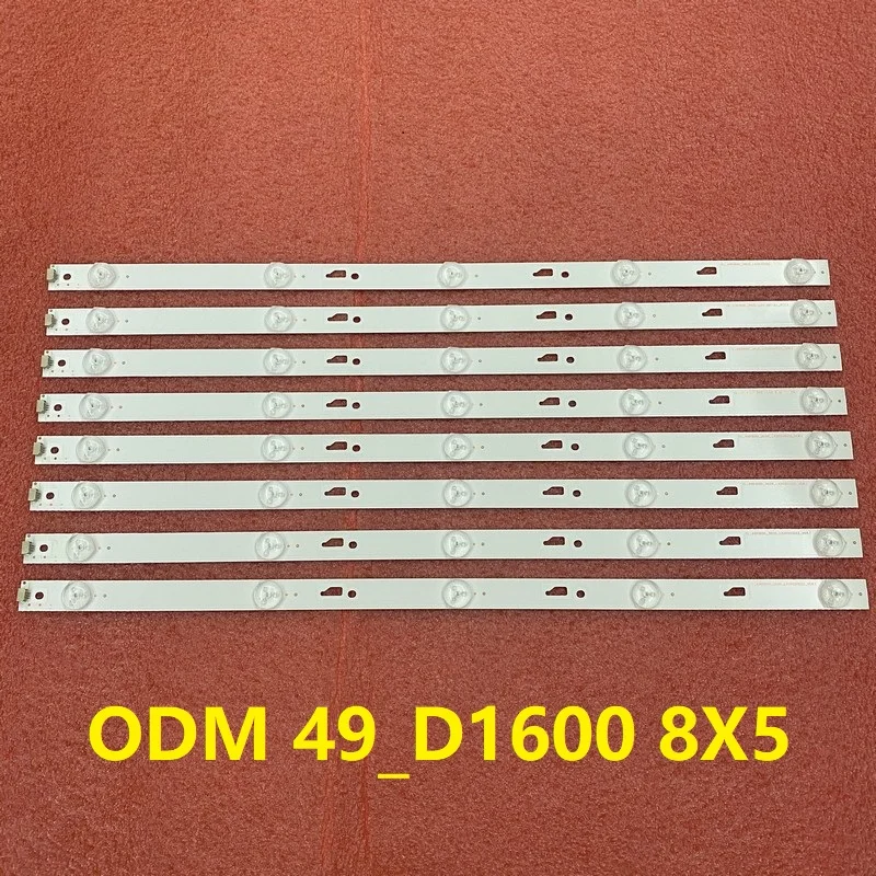 Светодиодная лента для TCL 49D1600 ODM 49 _ d1600 8X5 LX20160826 49L510U18 49E301 49U3600C 8 шт. | Освещение