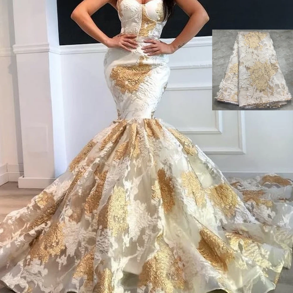 Французские тюлевые кружева Anna жаккардовая парчовая ткань высококачественные