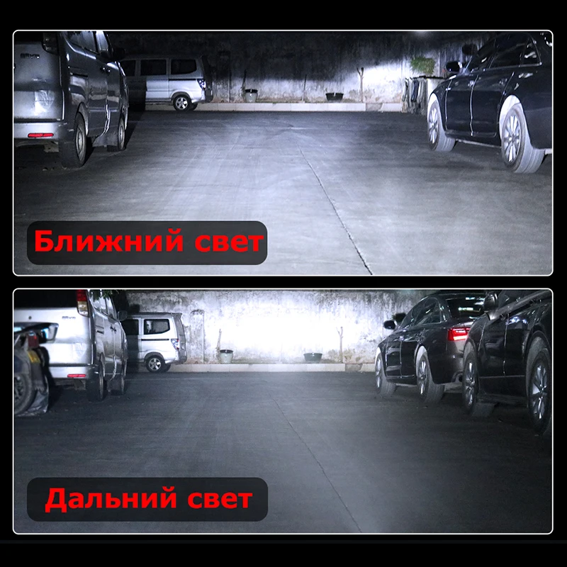 HLXG Mini h4 led H7 9005 HB3 9006 HB4 H11 CSP автомобильные лампы для автомобильных противотуманных