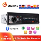Автомобильный радиоприемник OiLiehu, Универсальная Bluetooth-магнитола с поддержкой MP3 плеера, FM-радио, USB, Типоразмер 1 Din