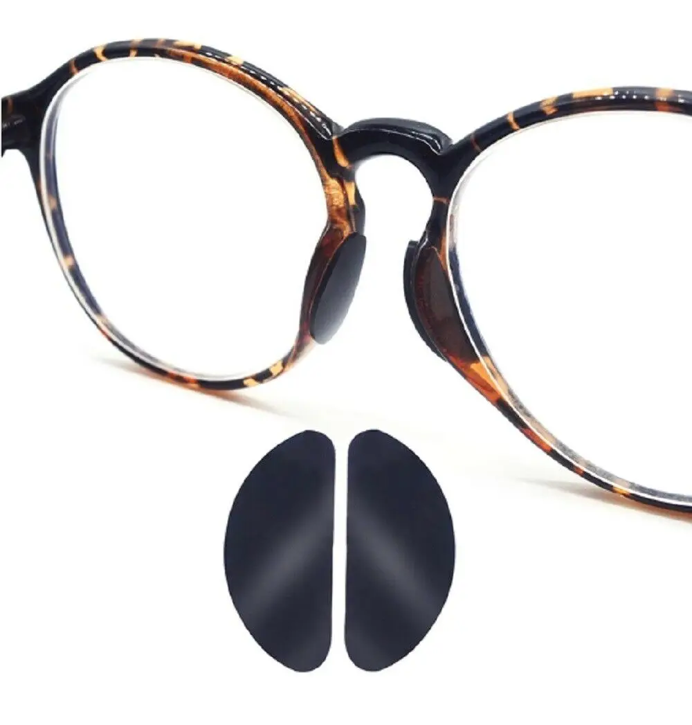 

5 Pair Glasses Nose Pads Adhesive Silicone Nose Pads Non-slip White Thin Nosepads for Glasses Eyeglasses Eyewear Accessories