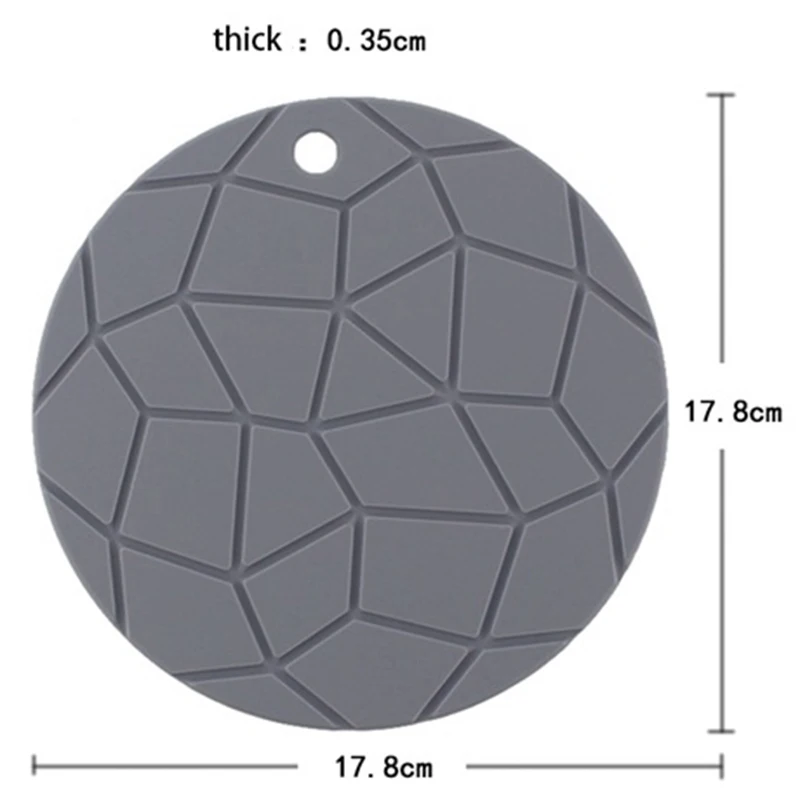 Геометрические круглые силиконовые подставки для открывания банок кухонный