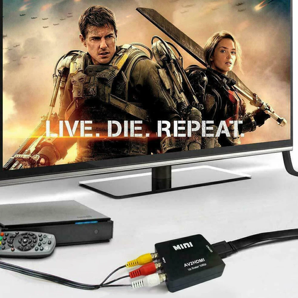 RCA AV/HDMI-совместимый преобразователь AV/CVSB L/R Video Box HD 1080P 60 Гц AV 2 Hdmi поддержка NTSC PAL