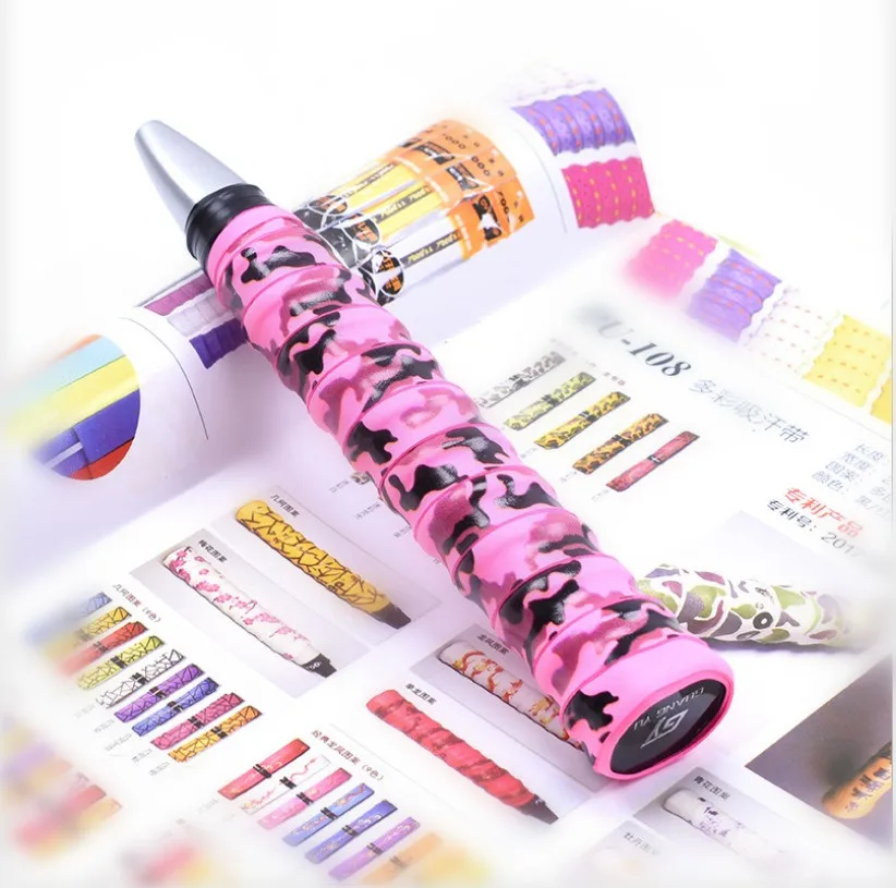 Камуфляж Киль ручной гель печать бадминтон ракетки sweatband Удочка сцепление