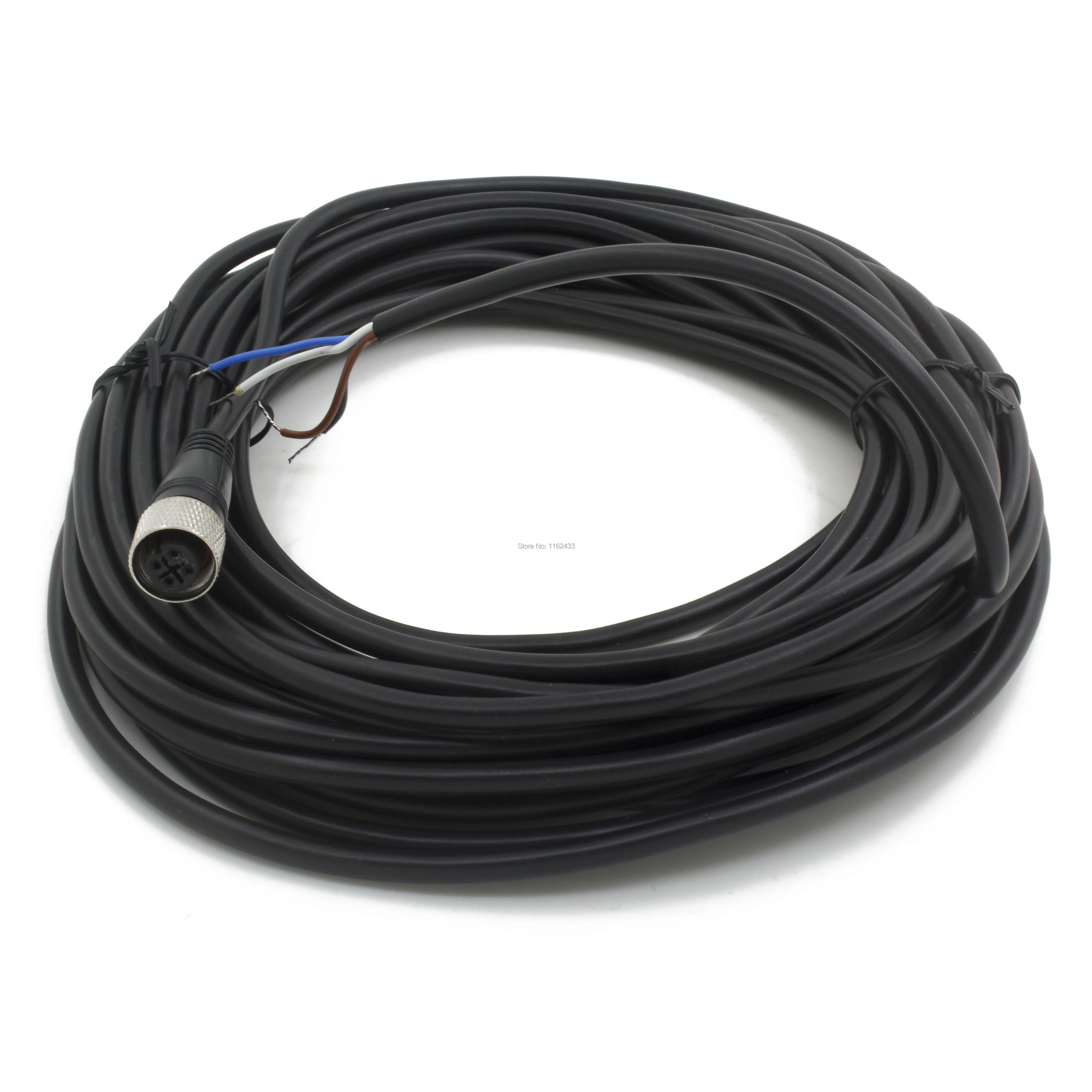 FSC12-FS-4 M12 10 м ПВХ кабель для подключения датчика 4 шпильки прямая женская головка для M12 NPN PNP NO+ NC датчик приближения Переключатель