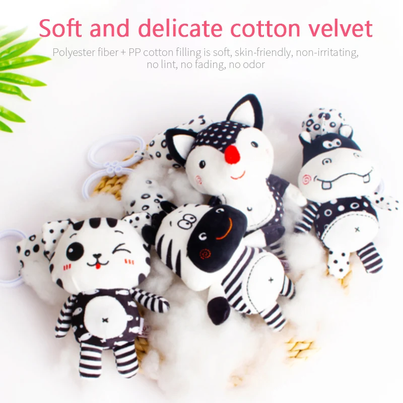 

Baby Rattles Mobiles Soft Cutton Plush Educational Animal Stuffed Hanging Rattle Toys Bed Crib Car Stroller Newborn Bedding Toy
