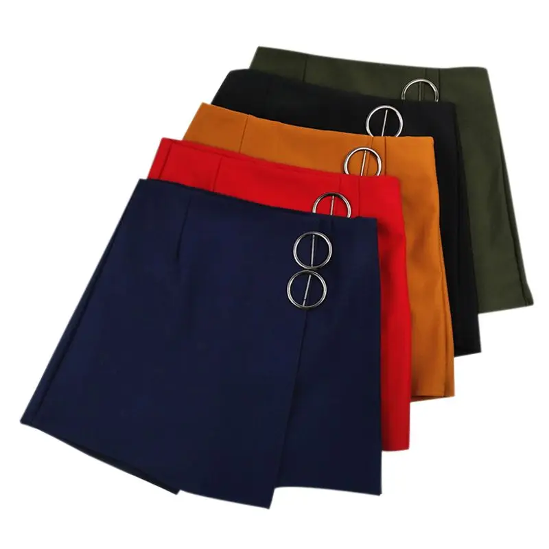 Женская плиссированная мини юбка эластичная однотонная трапеция с высокой