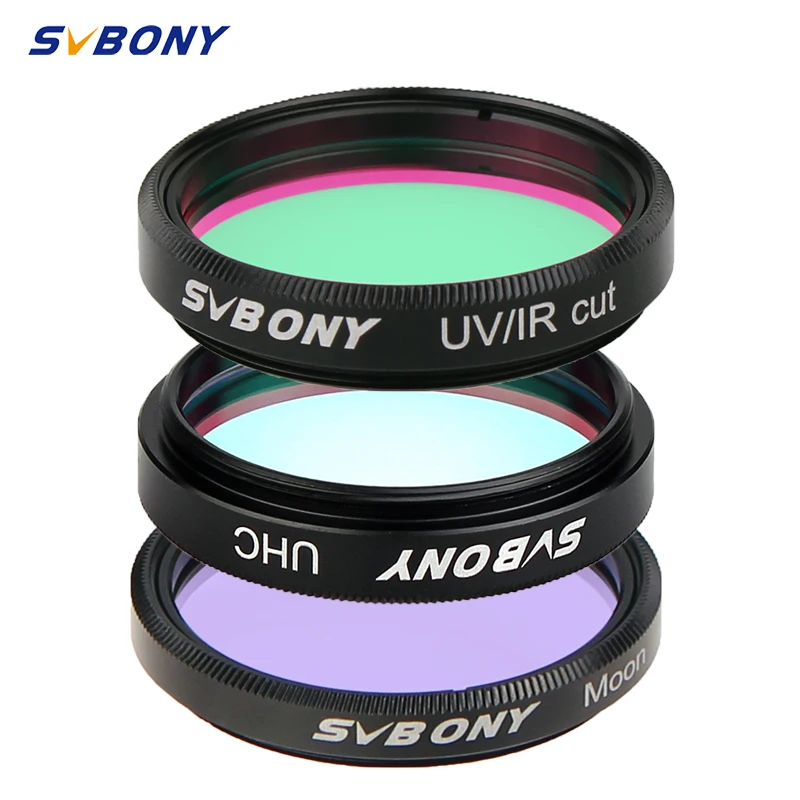 

SVBONY 1.25'' MOON / UHC / CLS Elimination of Light Pollution Filters for Astronomy Telescope Eyepiece Observations