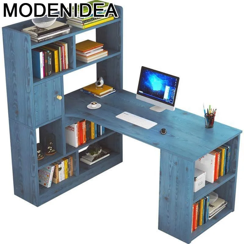 

Lap Mueble De Oficina Furniture Standing Desk Bed Office Escritorio Mesa Laptop Computer Tablo Bedside Table With Bookshelf
