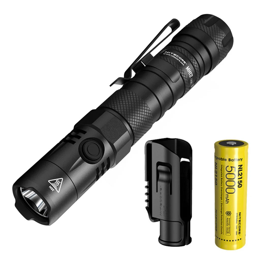 NITECORE MH12 V2 USB-C Перезаряжаемые фонарик XP-L2 V6 Макс 1200 люмен Спорт на открытом воздухе