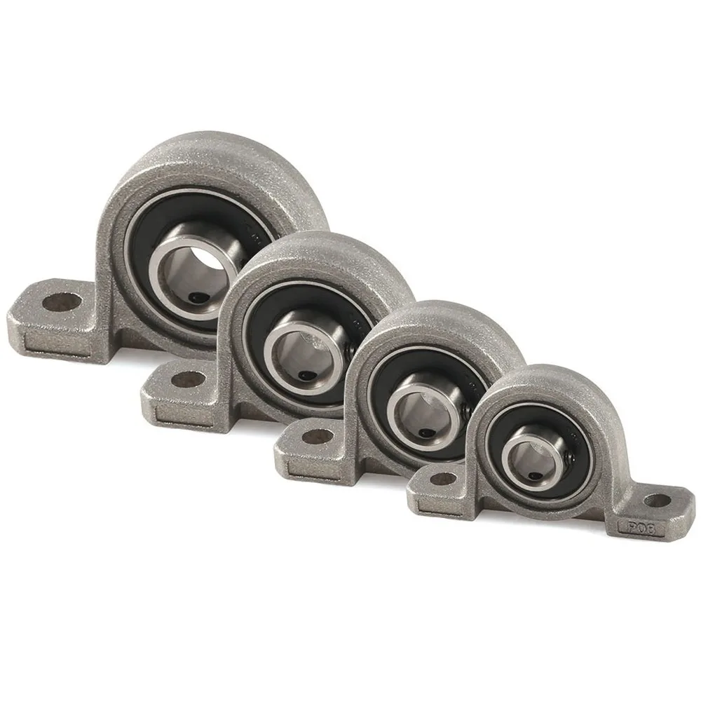 

4pcs KP003 Bearing Mounted Pillow Block Bore Shaft Diameter 17mm Shaft Dia Bore Ball Shaft Spherical Roller Vertical type