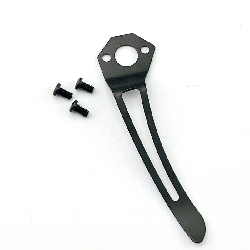 

1 Piece Stainless Steel Folding Knife Back Clip Pocket Waist Clamp With 3 M2.5 Screws Knives Tools DIY Making Accessories Parts