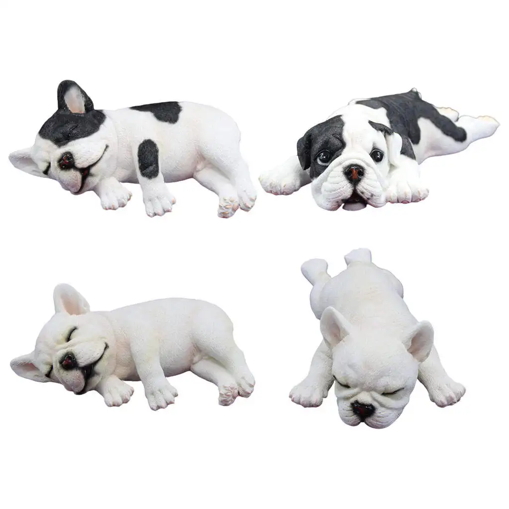 

Realistic Bulldog Toy Figure Dog Model Resin Miniature Educational Toy Shelf Decor Fairy Garden Classrooms Rewards Party Favors