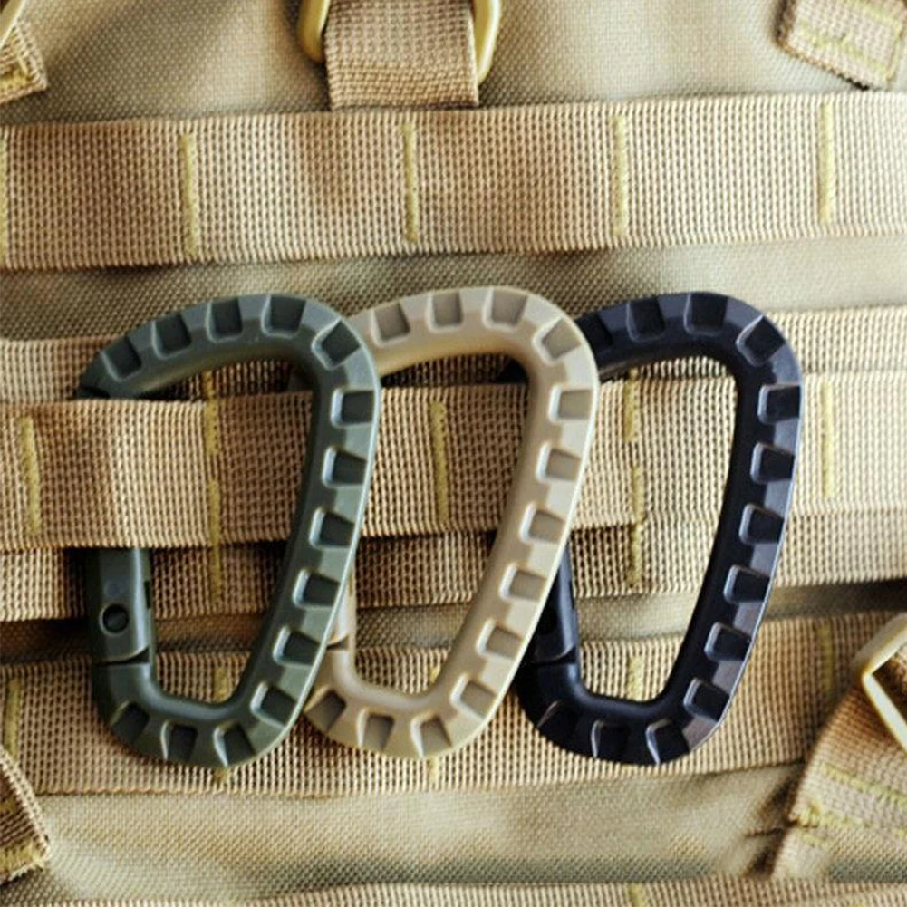 Эластичный легкий Карабин с D-образным кольцом подвесной карабин зажим Пряжка