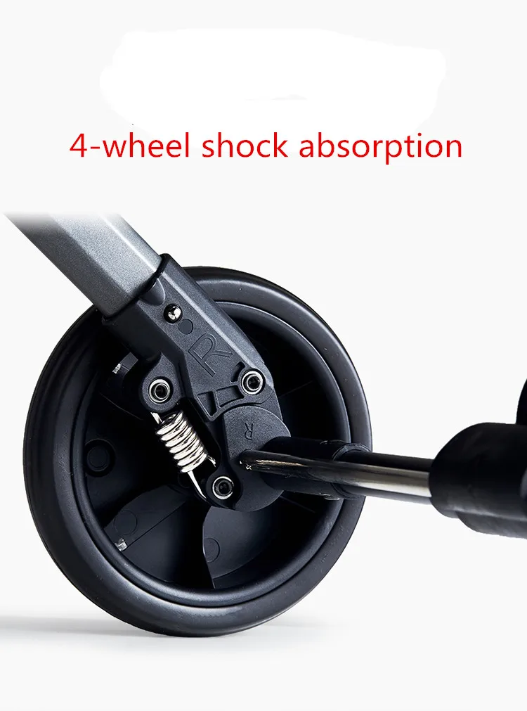 Детская коляска сверхлегкая портативная складная с высокой посадкой|Легкая