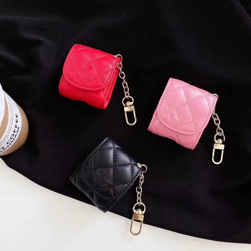 

In Stocks New Air Pods Case for AirPods Pro 2 1 Earphone Case Women Gift Luxury Leather Design Shatter-Resistant Easy To Carry