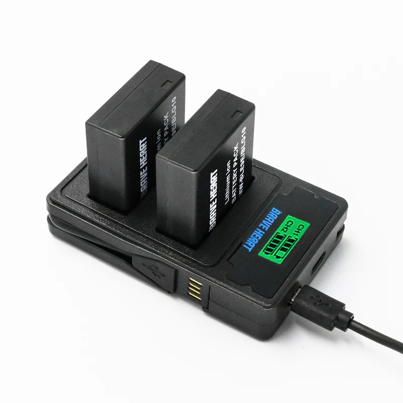 Новый TYPE-C двойной зарядное устройство + DMW-BLG10 ДМВ BLG10E BLG10 Камера Батарея для