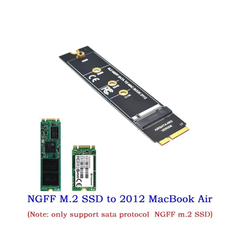 M.2 NGFF SATA SSD конвертер адаптер карты для 2012 MacBook Air A1465 A1466 | Компьютеры и офис