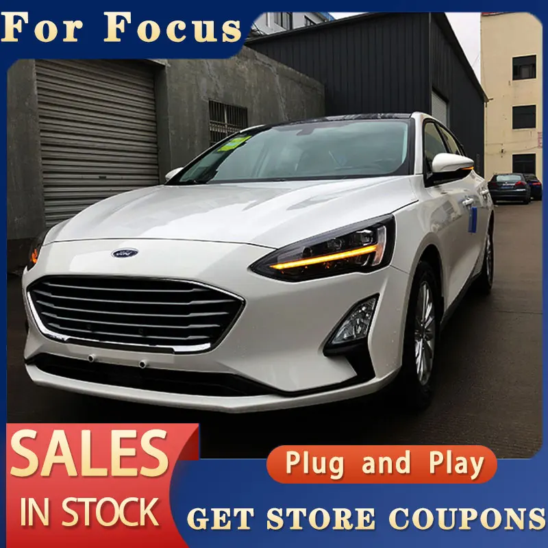 ALL LED For Ford Focus Headlights 2019 New Focus 5 LED Head light Dynamic Signal Led Drl Hid Bi Xenon Auto Accessories