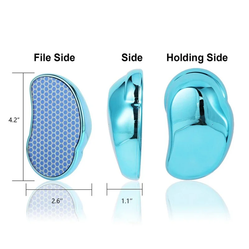 

Foot File Pedicure Hypoallergenic Upgraded Shatterproof Nano Glass Feet Scrubber Rasp Hard Callus Dead Skin Remover Brush Care