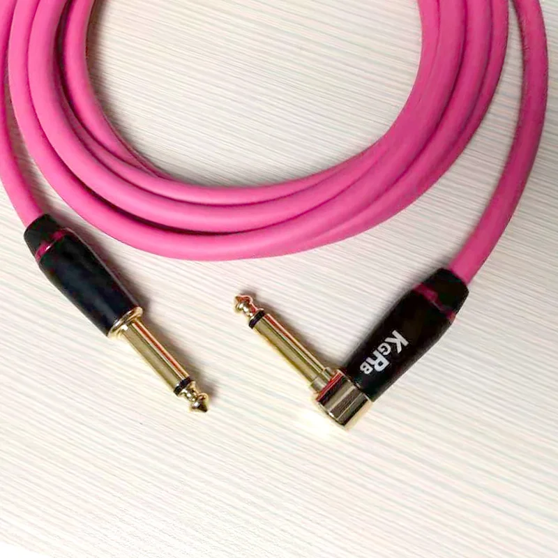 

Electric guitar cable connecting line instrument bass keyboard drum Pure copper noise reduction shield