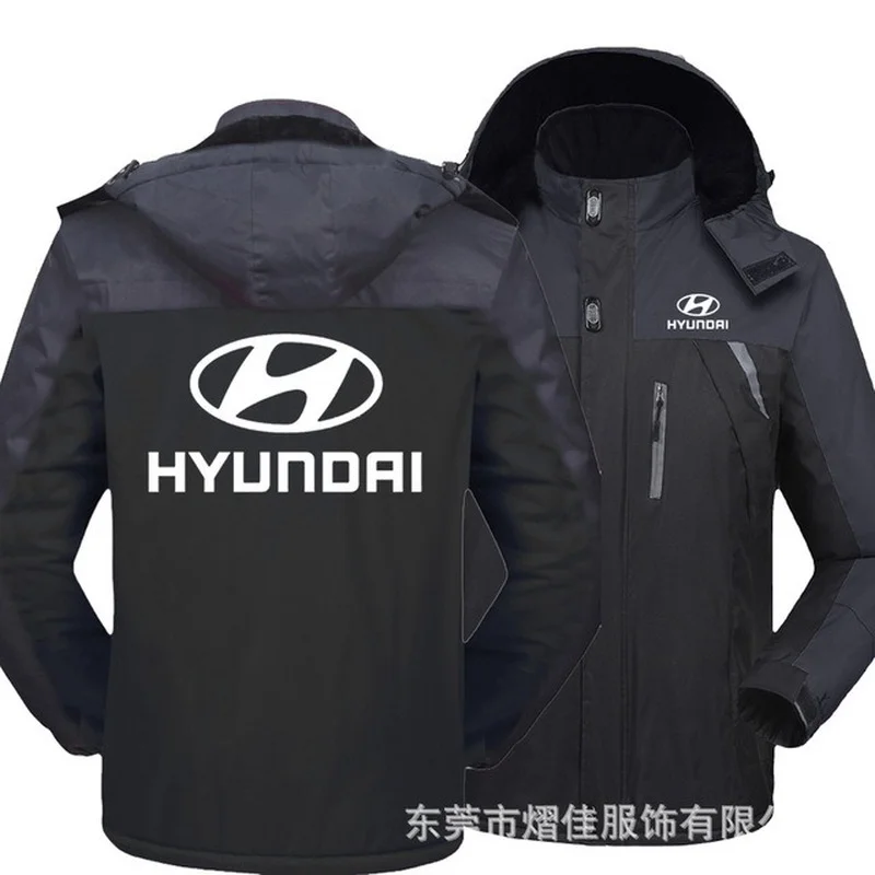 

Winter Jacket Men for Hyundai Thick Velvet Warm Coat Male Windproof Hooded Jackets Outwear Casual Mountaineering Overcoat 003