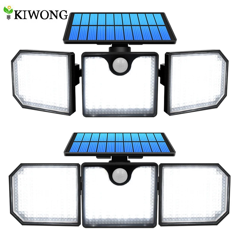 

30LED Solar Light Dual Head Solar Lamp PIR Motion Sensor Spotlight Waterproof Outdoor Adjustable Angle Lights For Garden Wall