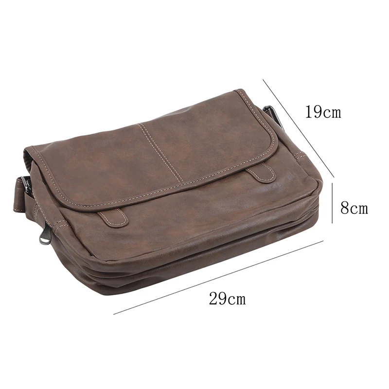 

New Luxury Brand Messenger Bag Men Leather Crossbody Bags For Men Business Office Side Bag Casual Work Shoulder Bag Male Handbag