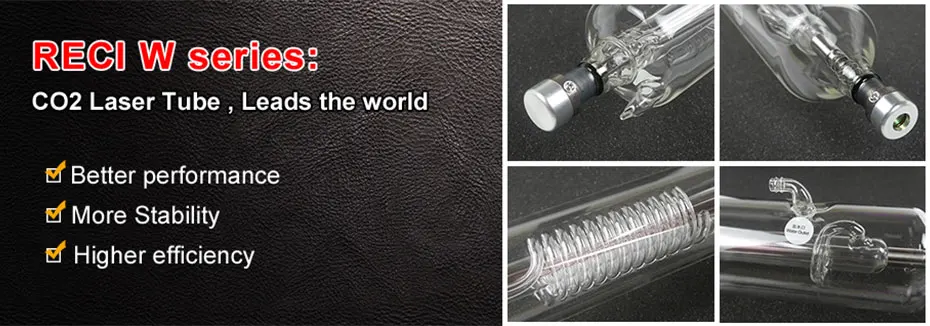 DRAGON DIAMOND Reci W2 90 Вт-100 Вт CO2 лазерная трубка деревянная коробка длина упаковки 1200 мм диаметр. 80 мм CO2 станок для лазерной гравировки и резки
