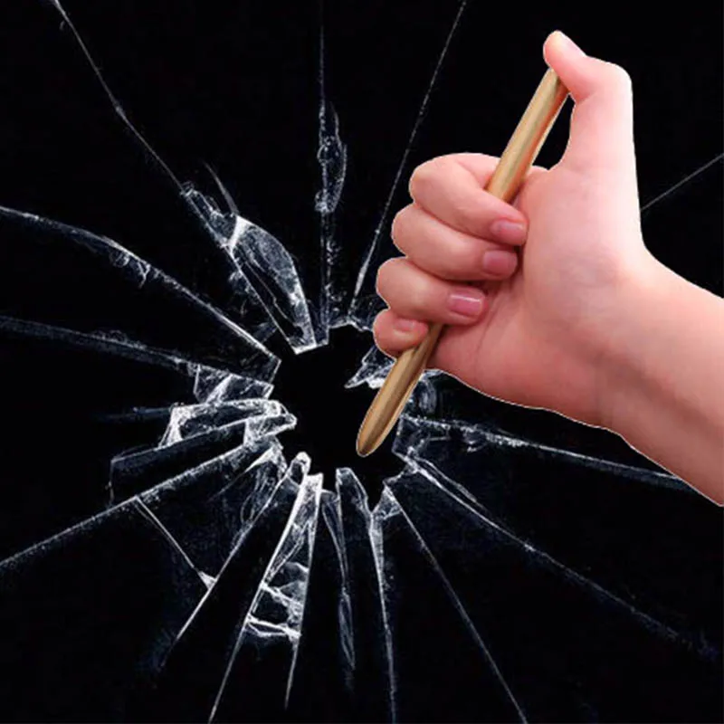 

JNMZAUM brass material golden color roller pen special shape break glass protection function and writting tool student office