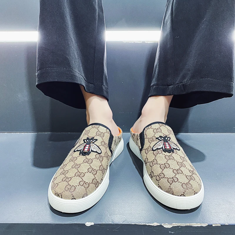 

Summer Men's Casual Dress Shoes Outdoor Casual Suit Half Slippers Designer Mens Casual Shoes Zapatillas De Deporte