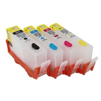 4 colors refillable cartridge hp 178 ink cartridge with arc chip for hp178 178xl for hp photosmart b109n b110a 5510 printer