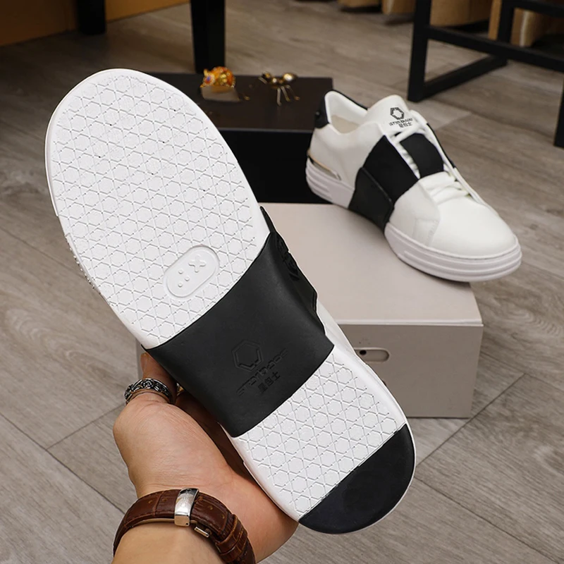 

Germany 2021 spring new starbags PP original skeleton hardware logo men's casual sports shoes leather lace up small white shoes